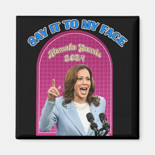 Kamala Harris För president - val 2025 Magnet