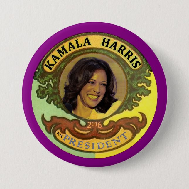 Kamala Harris för presidenten 2016 Knapp (Framsida)