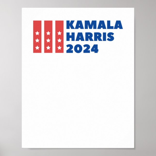 Kamala Harris för talman - Röstblått val 2 Poster (Framsidan)