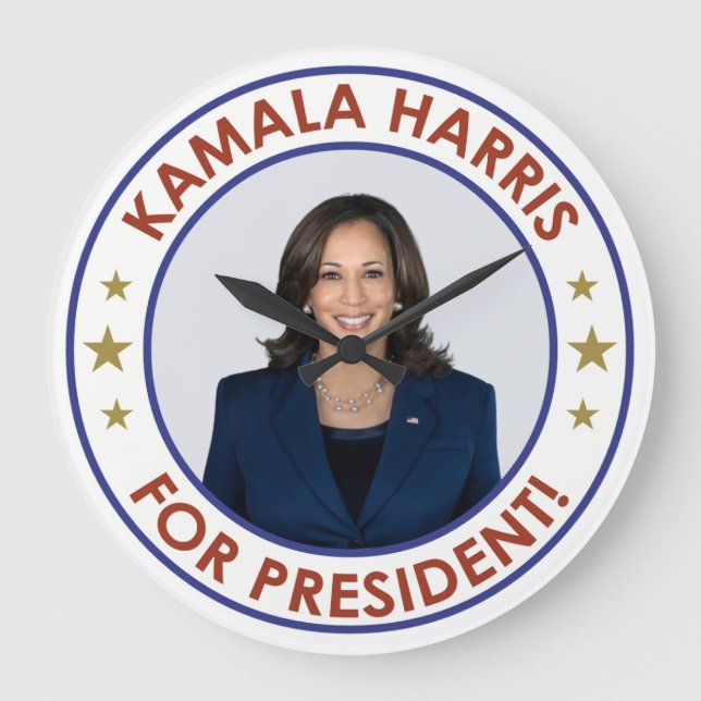 KAMALA HARRIS FÖR TALMAN! STOR KLOCKA (Framsida)