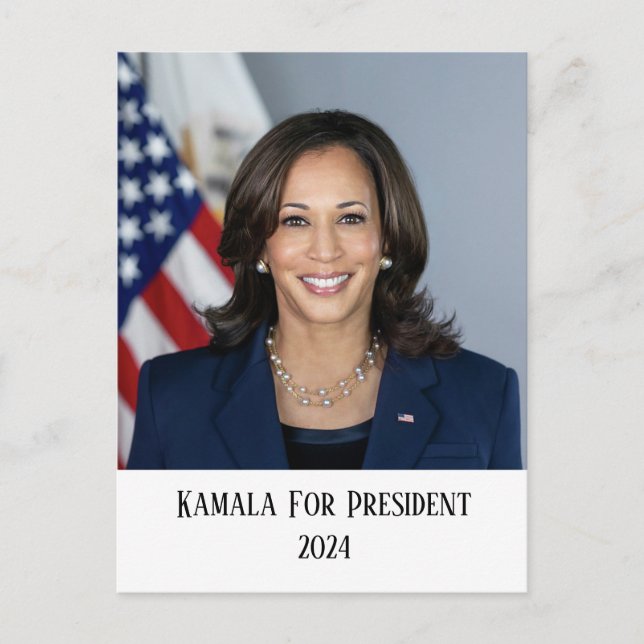 Kamala Harris för talman Vykort (Framsida)