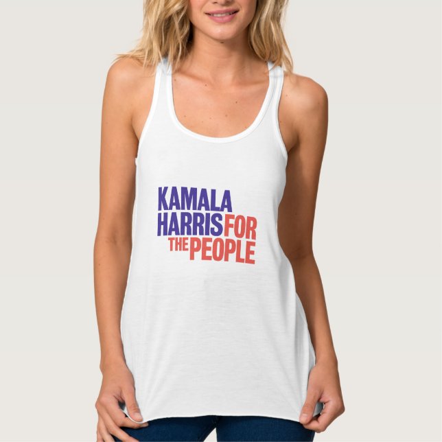 Kamala Harris för tanktopet People-shirt Linne Med Racerback (Framsida)
