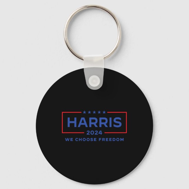Kamala Harris för valfrihet 2024 Nyckelring (Framsida)