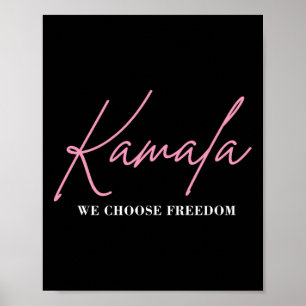 Kamala Harris för valfrihet 2024 Poster