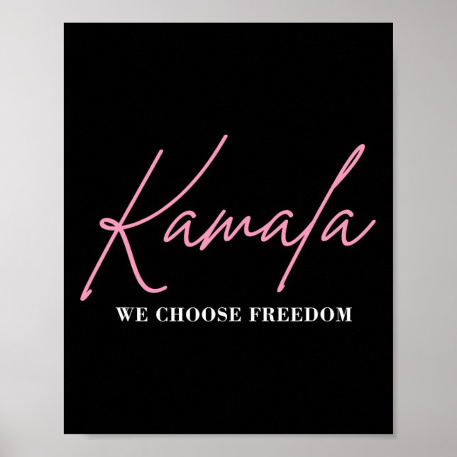 Kamala Harris för valfrihet 2024 Poster (Framsidan)