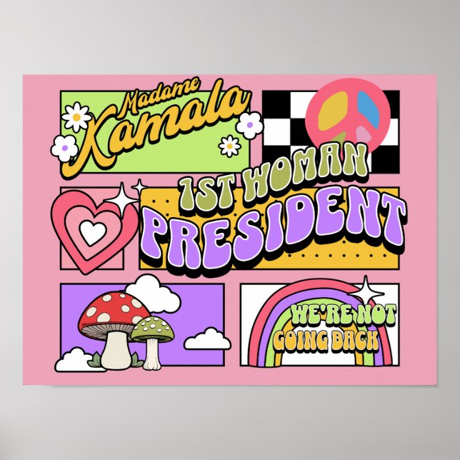 Kamala Harris första kvinnliga president invigning Poster (Framsidan)