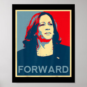 Kamala Harris Forward 2024 Presidentval P Poster