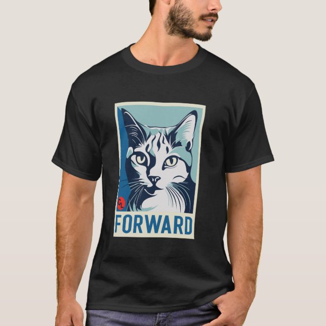 Kamala Harris Forward Chilless Cat Dam för Kam T Shirt (Framsida)
