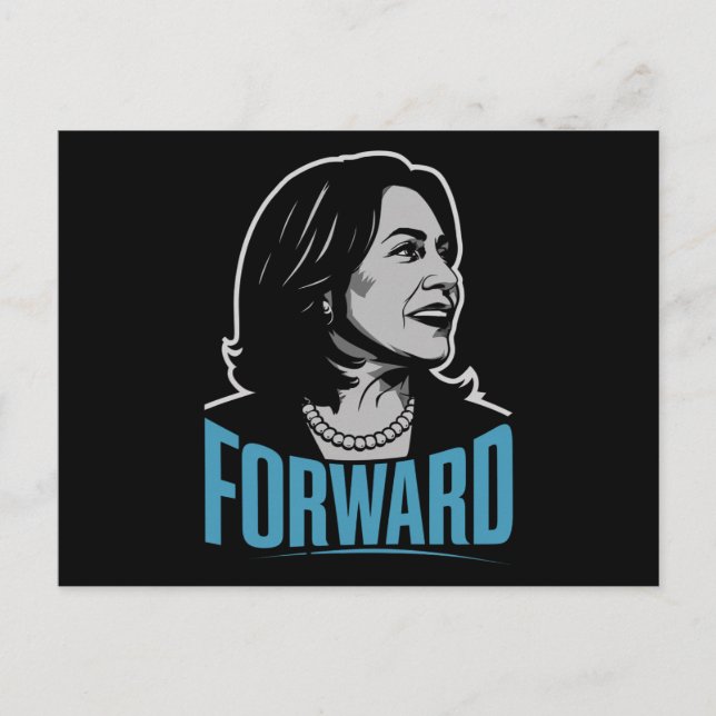 Kamala Harris Forward Vykort (Framsida)
