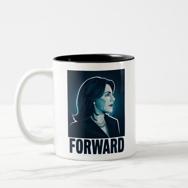 Kamala Harris Framåt 2024 Presidentvalet  Två-Tonad Mugg (Vänster)
