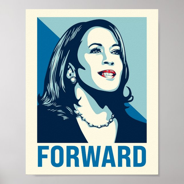 KAMALA HARRIS FRAMÅT POSTER (Framsidan)