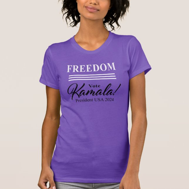 Kamala Harris från FREEDOM om president 2024 T Shirt (Framsida)