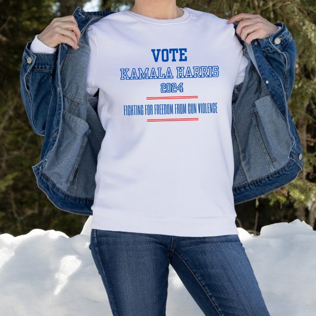Kamala Harris Freedom från Gun Violence Lång Ärmad Tröja (Skapare uppladdad)