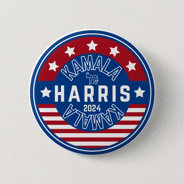 Kamala Harris Fru talman 2024 Knapp (Framsida)