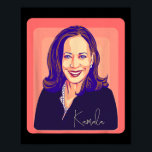 Kamala Harris Fru talman Pop Art Porträtt Poster<br><div class="desc">Kamala Harris Fru talman Pop Art Porträtt</div>