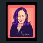Kamala Harris Fru talman Pop Art Porträtt Poster<br><div class="desc">Kamala Harris Fru talman Pop Art Porträtt</div>