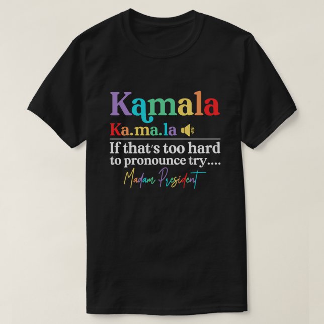 Kamala Harris Fru talman T Shirt (Design framsida)