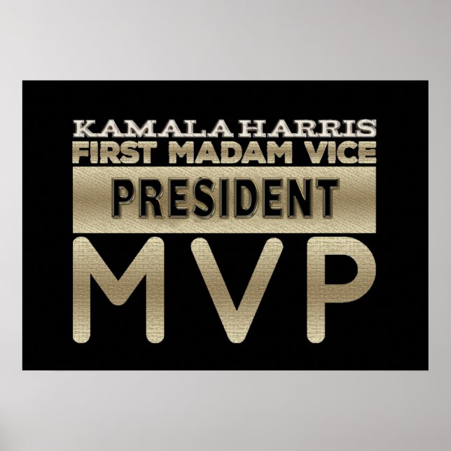 Kamala Harris Fru Vice President MVP Poster (Framsidan)