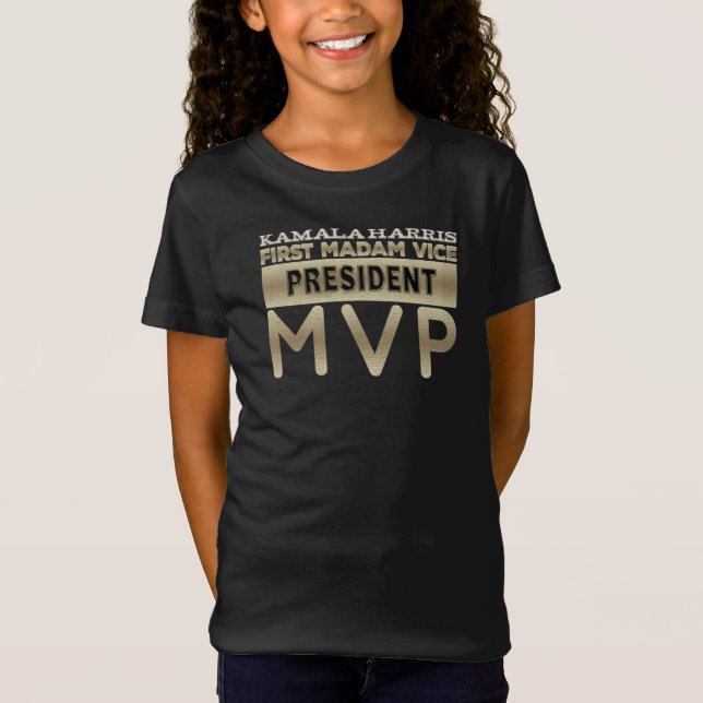 Kamala Harris Fru Vice President MVP T Shirt (Framsida)