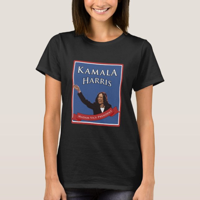 Kamala Harris Fru Vice President" T Shirt (Framsida)