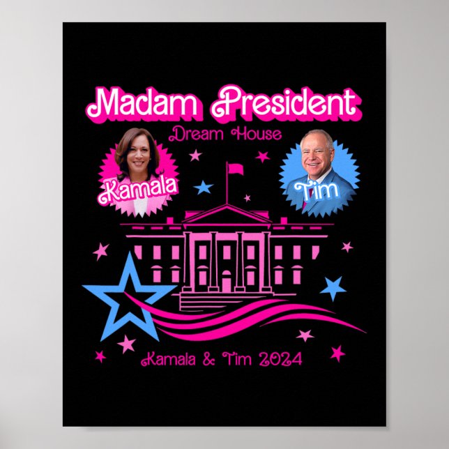 Kamala Harris Fru White House Poster (Framsidan)