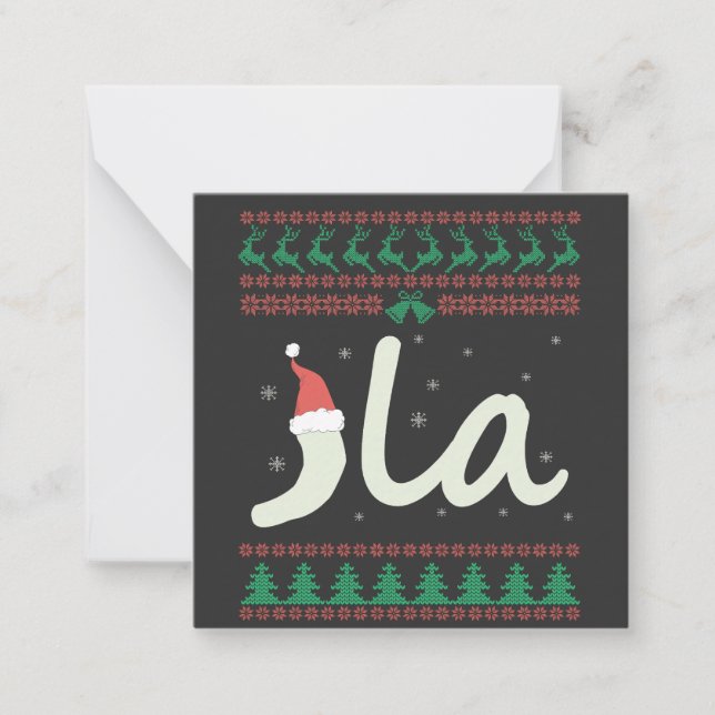 Kamala Harris Fula Jultröja Val Anteckningskort (Framsida)