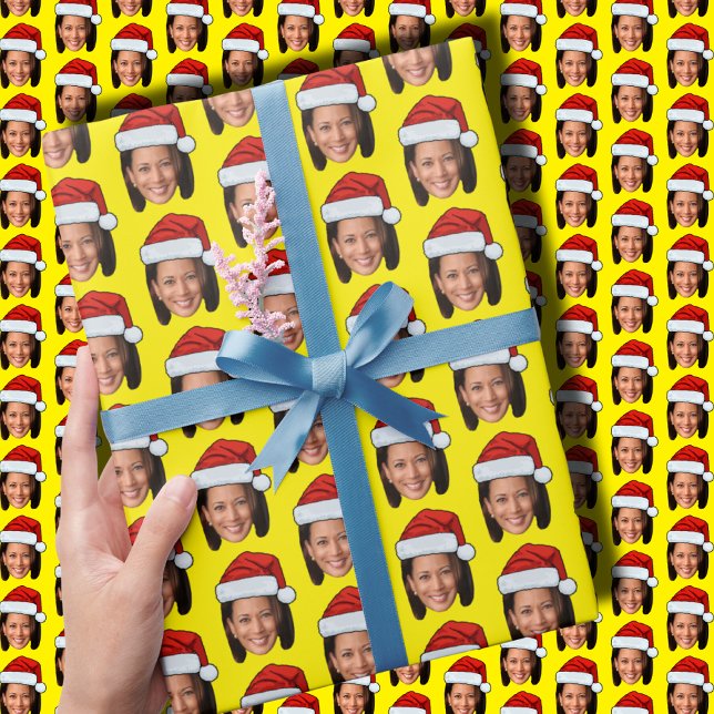 Kamala Harris Gift wrap | President Harris Xsmas Presentpapper (Skapare uppladdad)