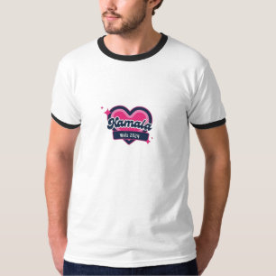Kamala Harris Girly Rosa Hearts President T Shirt