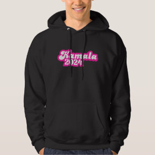 Kamala Harris girly Rosa Logotyp 2024 Hoodie