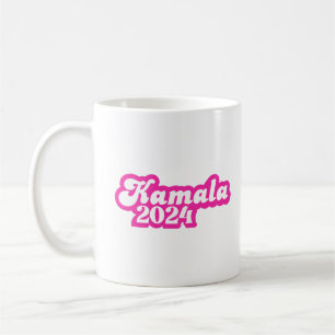 Kamala Harris girly Rosa Logotyp 2024 Kaffemugg
