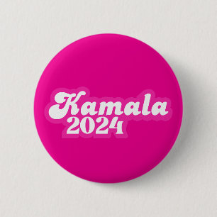 Kamala Harris girly Rosa Logotyp 2024 Knapp