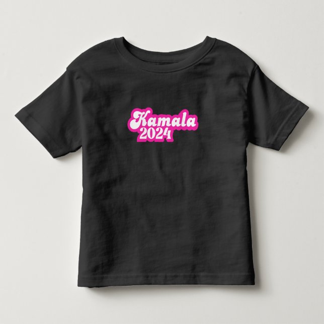 Kamala Harris girly Rosa Logotyp 2024 T Shirt (Framsida)
