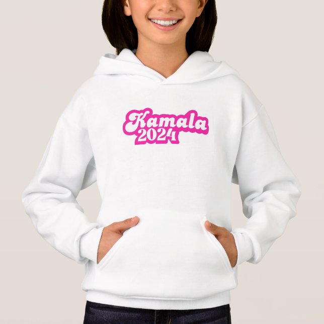 Kamala Harris girly Rosa Logotyp 2024 T Shirt (Framsida)