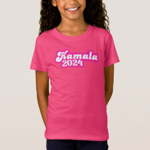 Kamala Harris girly Rosa Logotyp 2024 T Shirt