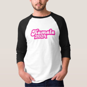Kamala Harris girly Rosa Logotyp 2024 T Shirt
