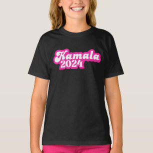 Kamala Harris girly Rosa Logotyp 2024 T Shirt
