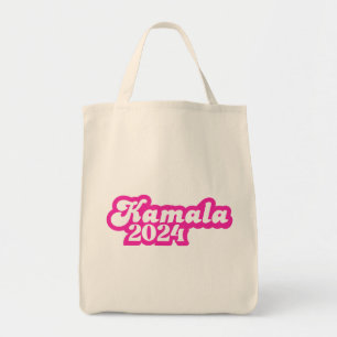 Kamala Harris girly Rosa Logotyp 2024 Tygkasse