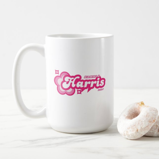 Kamala Harris Girly Rosa Stars Hearts President Kaffemugg (Med munk)