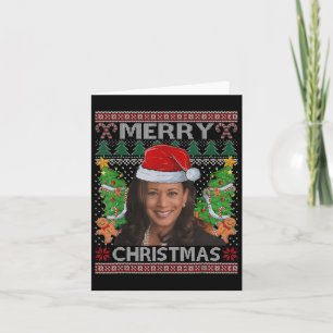 Kamala Harris God Jul Tröja Dam Fula C Kort