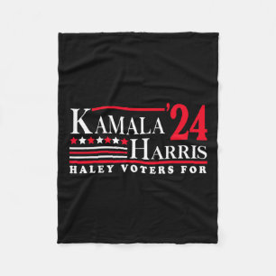 Kamala Harris Haley Väljare För Fleecefilt