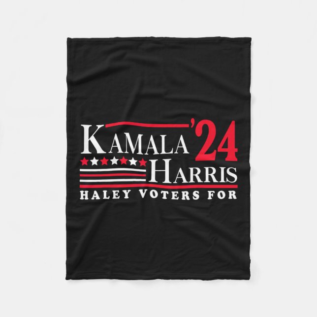 Kamala Harris Haley Väljare För  Fleecefilt (Framsidan)