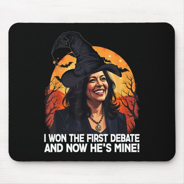 Kamala Harris Halloween Won Den första debatten om Musmatta (Framsidan)