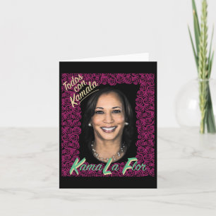 Kamala Harris Harris 2024 Kamala Harris för Pr Kort
