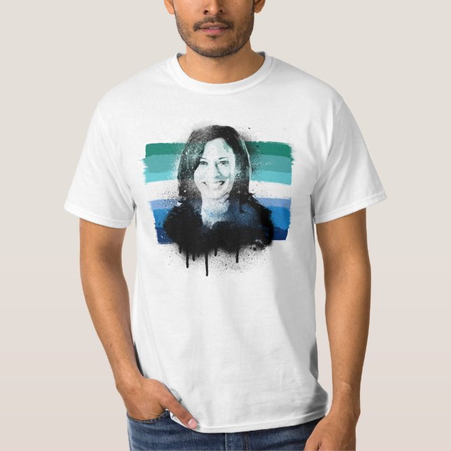 Kamala Harris HBTQ Mansk Pride T-Shirt (Framsida)