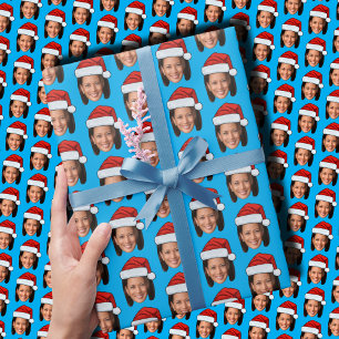 Kamala Harris Head Ansikte Santa Hat jul Presentpapper