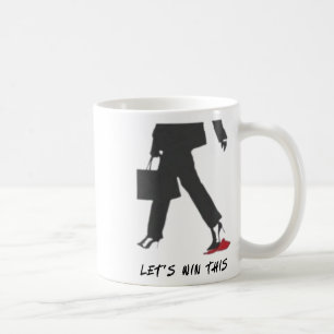 Kamala Harris Heels Stepping on Red Mega Hat Val Kaffemugg