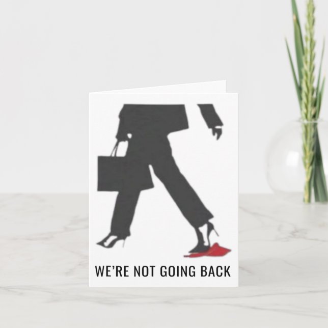 Kamala Harris Heels Stepping on Red Mega Hat Val Kort (Framsida)