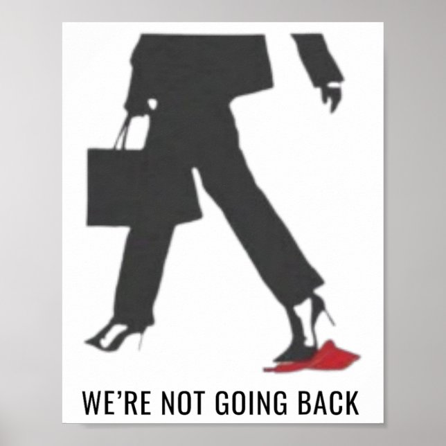 Kamala Harris Heels Stepping on Red Mega Hat Val Poster (Framsidan)