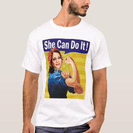 Kamala Harris, hon kan göra det! Manar Basic T-Shi T Shirt
