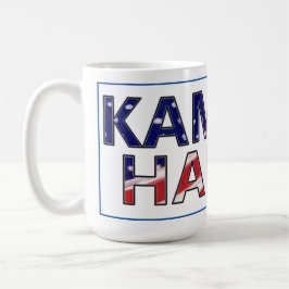 Kamala Harris in Flagga Färg Kaffemugg